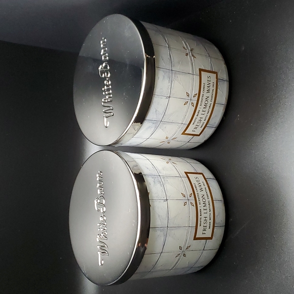 White Barn Other - 2 White Barn Fresh Lemon Waves 3-Wick Candles 14.5 oz each